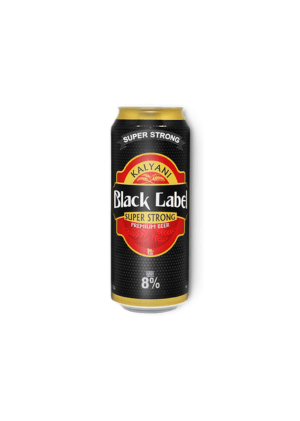 Kalyani Black Label Super Strong Premium Beer Can, 24 x 490ml - pmdliquor
